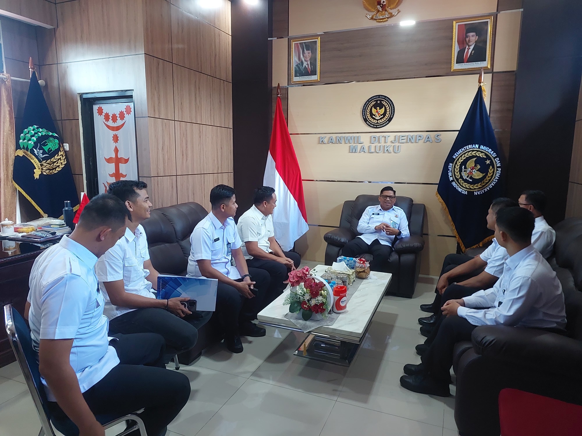 Kakanwil Ditjenpas Maluku dan Direktorat Pengamanan dan Intelijen Ditjenpas KolaborasiPerkuat Fungsi Intelijen Pemasyarakatan