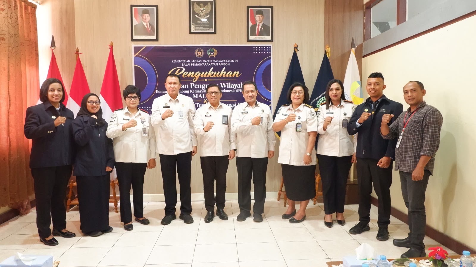 Pengukuhan DPW IPKEMINDO Maluku Perkuat Integritas Pembimbing Kemasyarakatan
