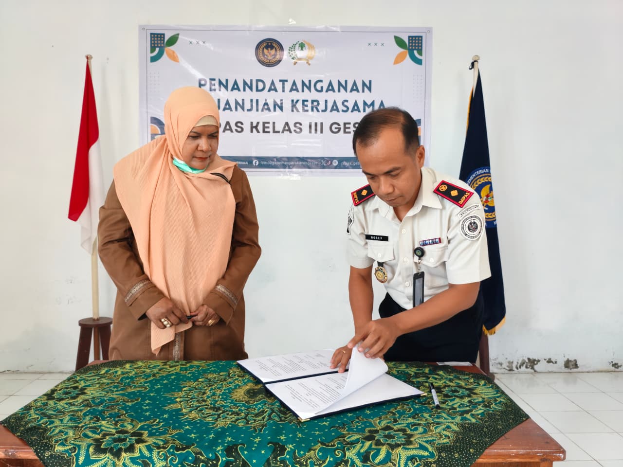 Lapas Geser Bersama Puskesmas Perawatan Geser Teken Perjanjian Kerjasama, Komitmen Perkuat Layanan Kesehatan