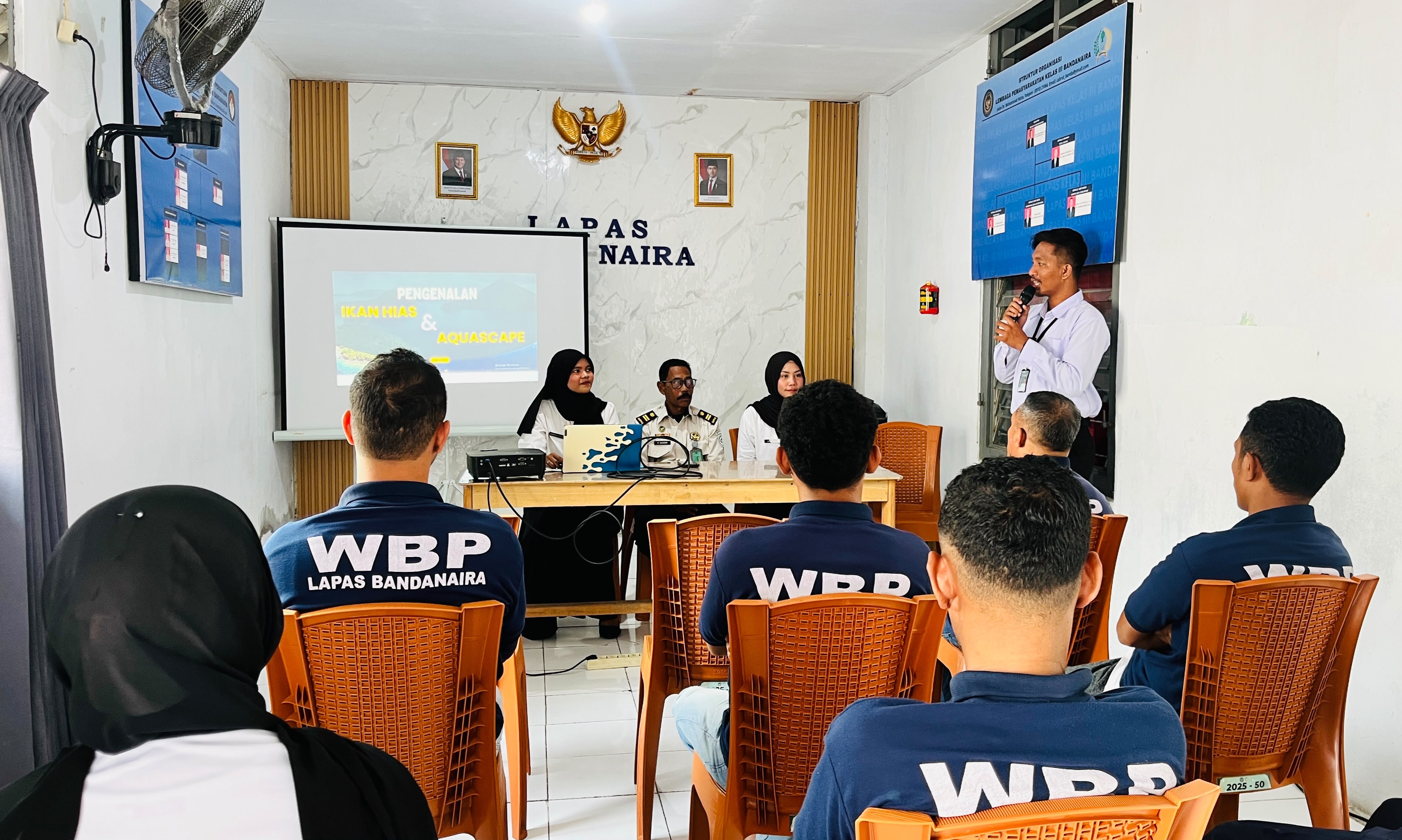 Bersama Peserta Magang, Lapas Bandanaira Dorong Kemandirian Warga Binaan melalui Pengenalan Ikan Hias dan Aquascape