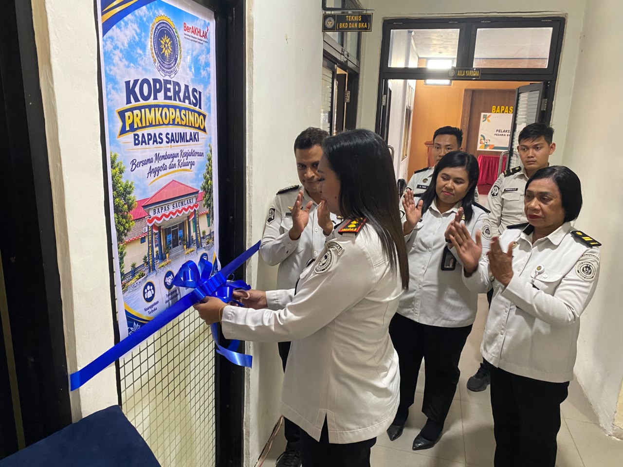 Resmikan Primkopasindo, Bapas Saumlaki Perkuat Semangat Kebersamaan dan Kesejahteraan Pegawai