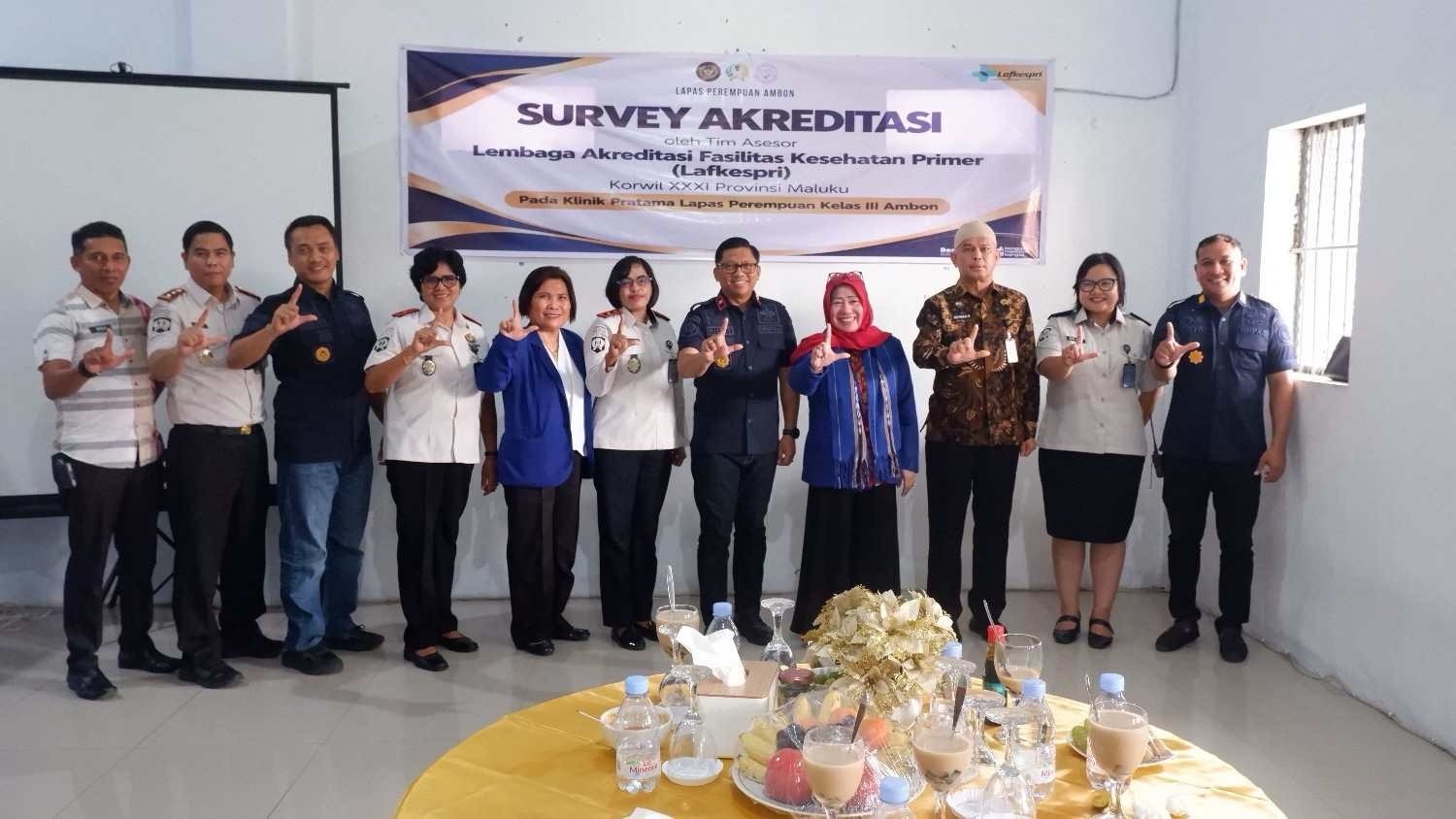 KANWIL DITJENPAS MALUKU GEBRAK TRANSFORMASI KESEHATAN LEWAT AKREDITASI KLINIK PEMASYARAKATAN