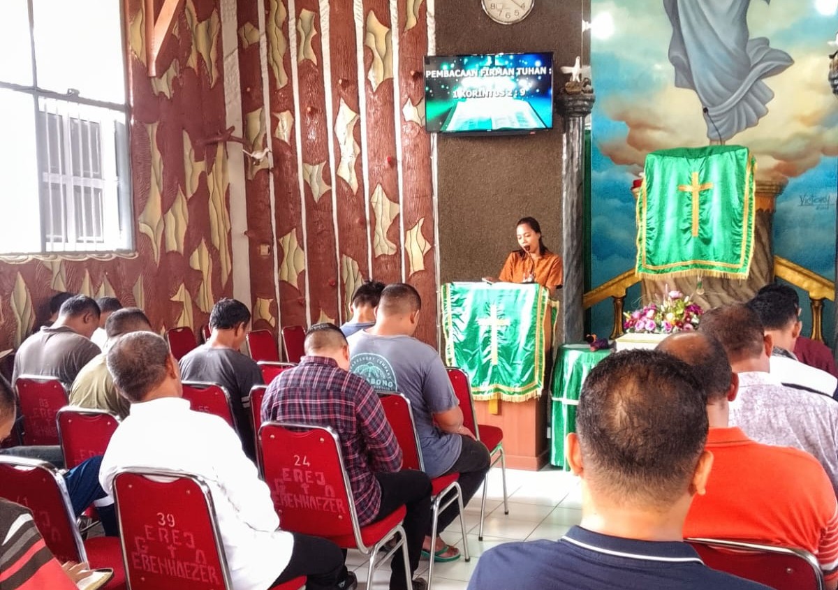 Perkuat Iman dan Pembentukan Karakter, Rutan Ambon Gelar Ibadah Gereja Oikumene Bersama Kementerian Agama Kota Ambon